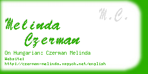 melinda czerman business card